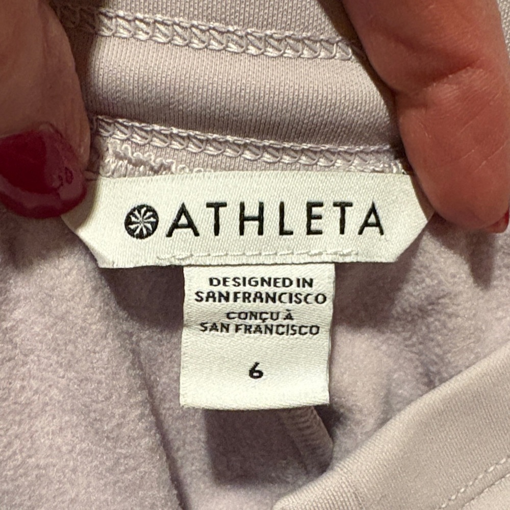 Athleta Apres Ski‎ Down Jogger Pants Shasta Purple size 6 - Picture 8 of 10
